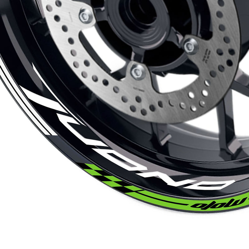 Fit Aprilia Tuono 1000 R 125 Logo GP 17'' Rim Wheel Stickers Racing Check