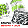 Fit Kawasaki Z400 Logo Moto GP Check 17'' Wheel Rim Sticker - MC Motoparts
