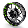 Fit Aprilia Dorsoduro 750 900 Logo Moto GP Check 17'' Wheel Rim Sticker - MC Motoparts