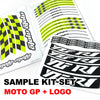Fit Ducati 1199 Panigale Logo Moto GP Check 17'' Wheel Rim Sticker - MC Motoparts