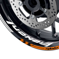 Fit Aprilia Tuono V4 RR V4R Logo GP 17'' Rim Wheel Stickers Racing Check