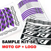 Fit Kawasaki ER-6N Logo Moto GP Check 17'' Wheel Rim Sticker - MC Motoparts