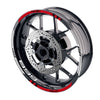 Fit Ducati 899 Panigale Logo Moto GP Check 17'' Wheel Rim Sticker - MC Motoparts