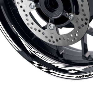 Fit Aprilia RSV4 RR Logo GP 17'' Rim Wheel Stickers Racing Check