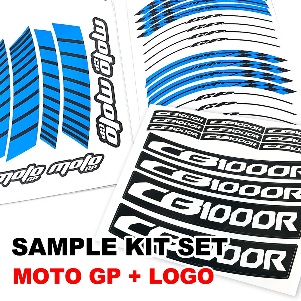 Fit Yamaha MT-09 Logo Moto GP Stripe 17'' Wheel Rim Sticker - MC Motoparts