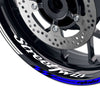 Fit Triumph Street Twin Logo GP 17'' Rim Wheel Stickers Racing Check