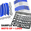 Fit Honda CB1000R Logo Moto GP Stripe 17'' Wheel Rim Sticker - MC Motoparts