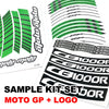 Fit Suzuki ?G Hayabusa Logo Moto GP Stripe 17'' Wheel Rim Sticker - MC Motoparts