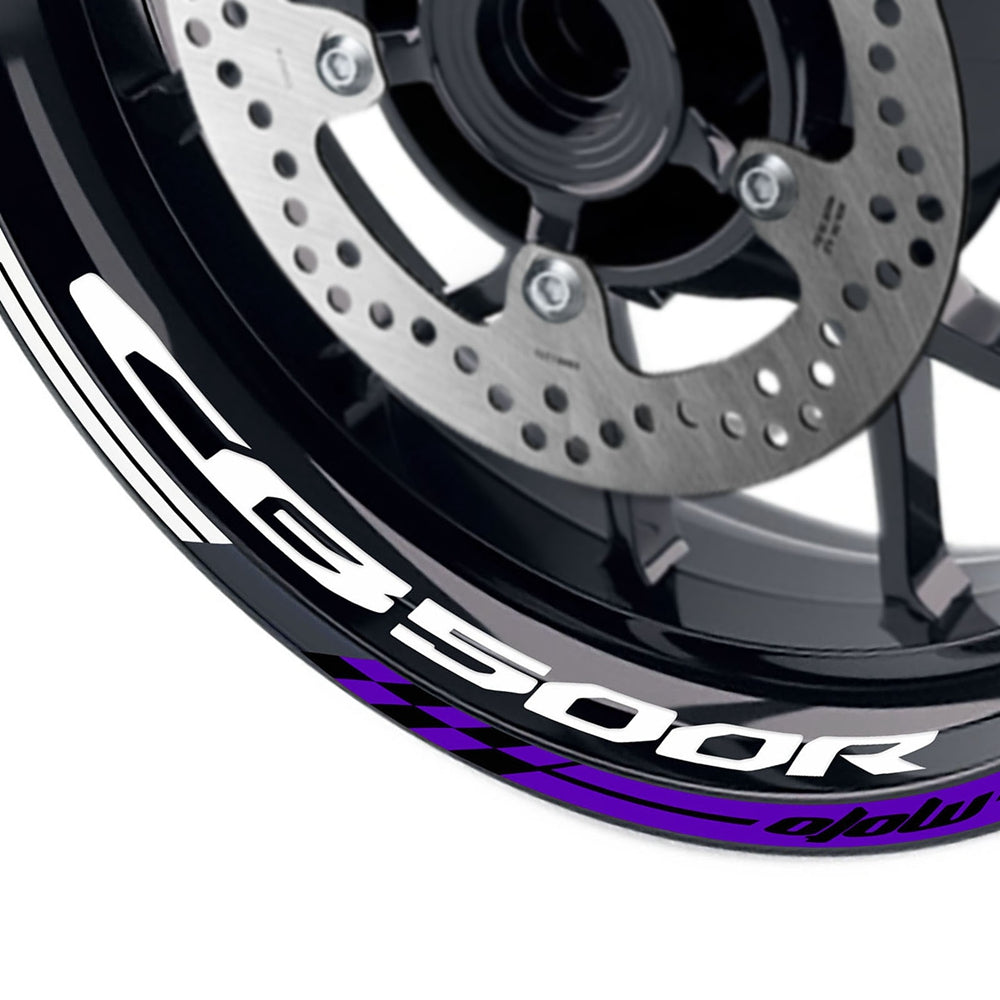 Fit Honda CB500R Logo GP 17'' Rim Wheel Stickers Racing Check