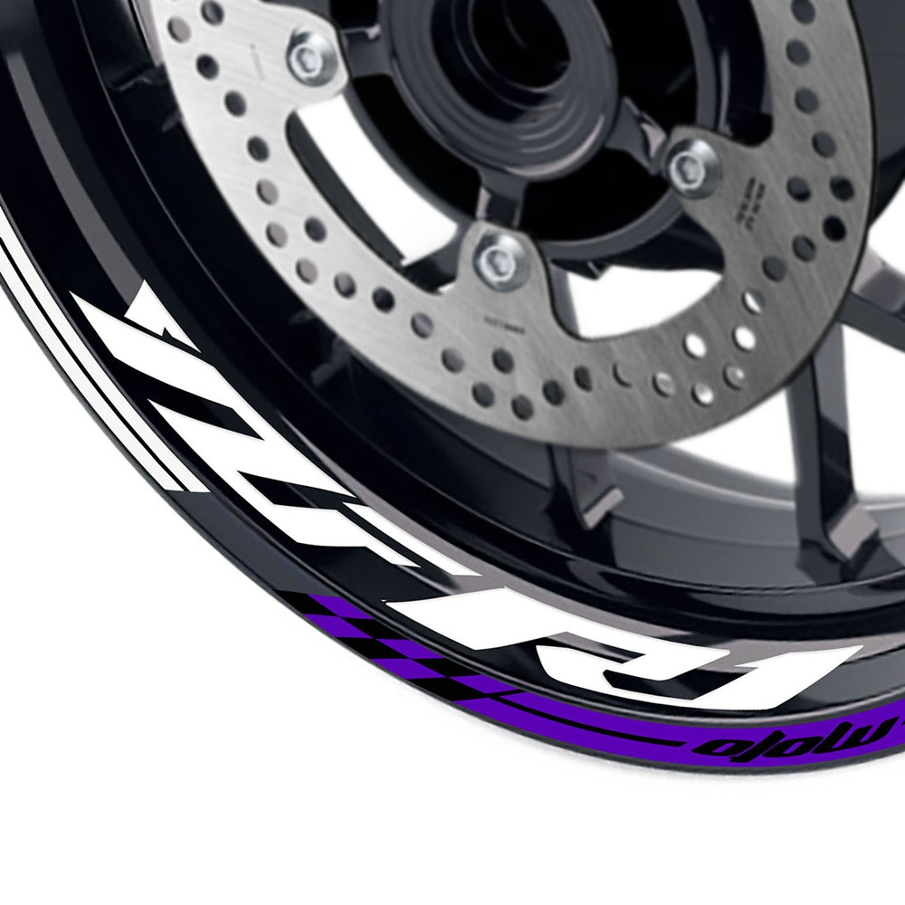 Fit Yamaha YZF R1 Logo GP 17'' Rim Wheel Stickers Racing Check