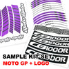Fit Aprilia Tuono 1000 R 125 Logo Moto GP Stripe 17'' Wheel Rim Sticker - MC Motoparts