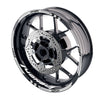 Fit Aprilia Tuono V4 RR V4R Logo Moto GP Stripe 17'' Wheel Rim Sticker - MC Motoparts