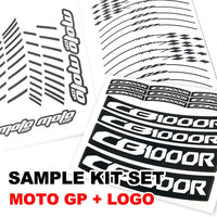 Fit Yamaha XSR 700 900 Logo Moto GP Stripe 17'' Wheel Rim Sticker - MC Motoparts