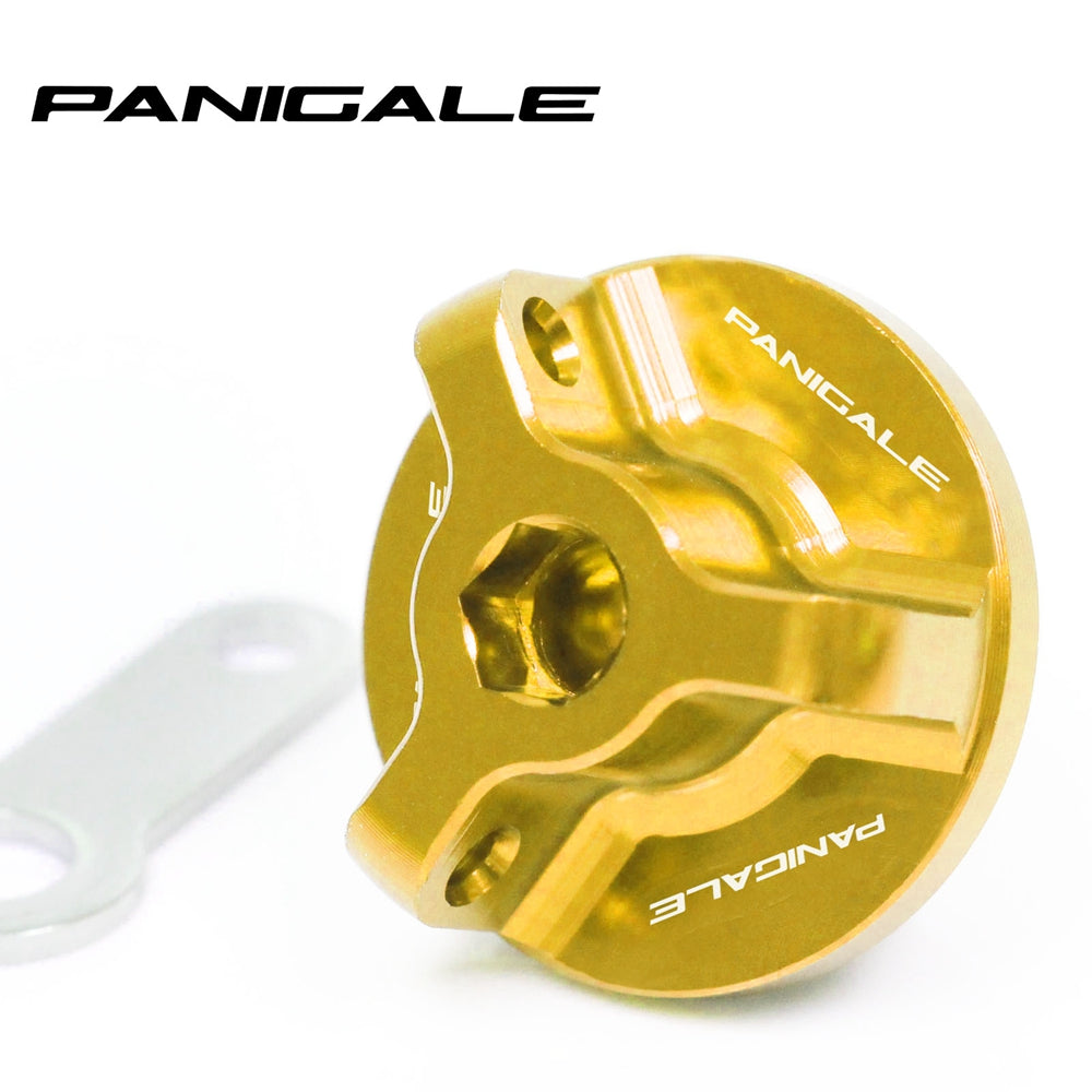 Fits Ducati Panigale V4 S Speciale 2018-2019 Logo Engraved Oil Filler Cap - MC Motoparts