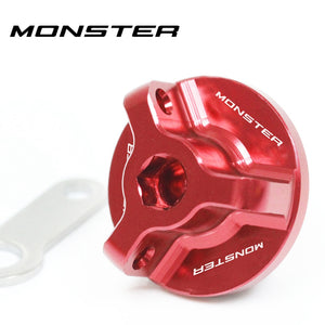 Fits Ducati Monster 696 796 797 821 1200 Logo Engraved Oil Filler Cap - MC Motoparts