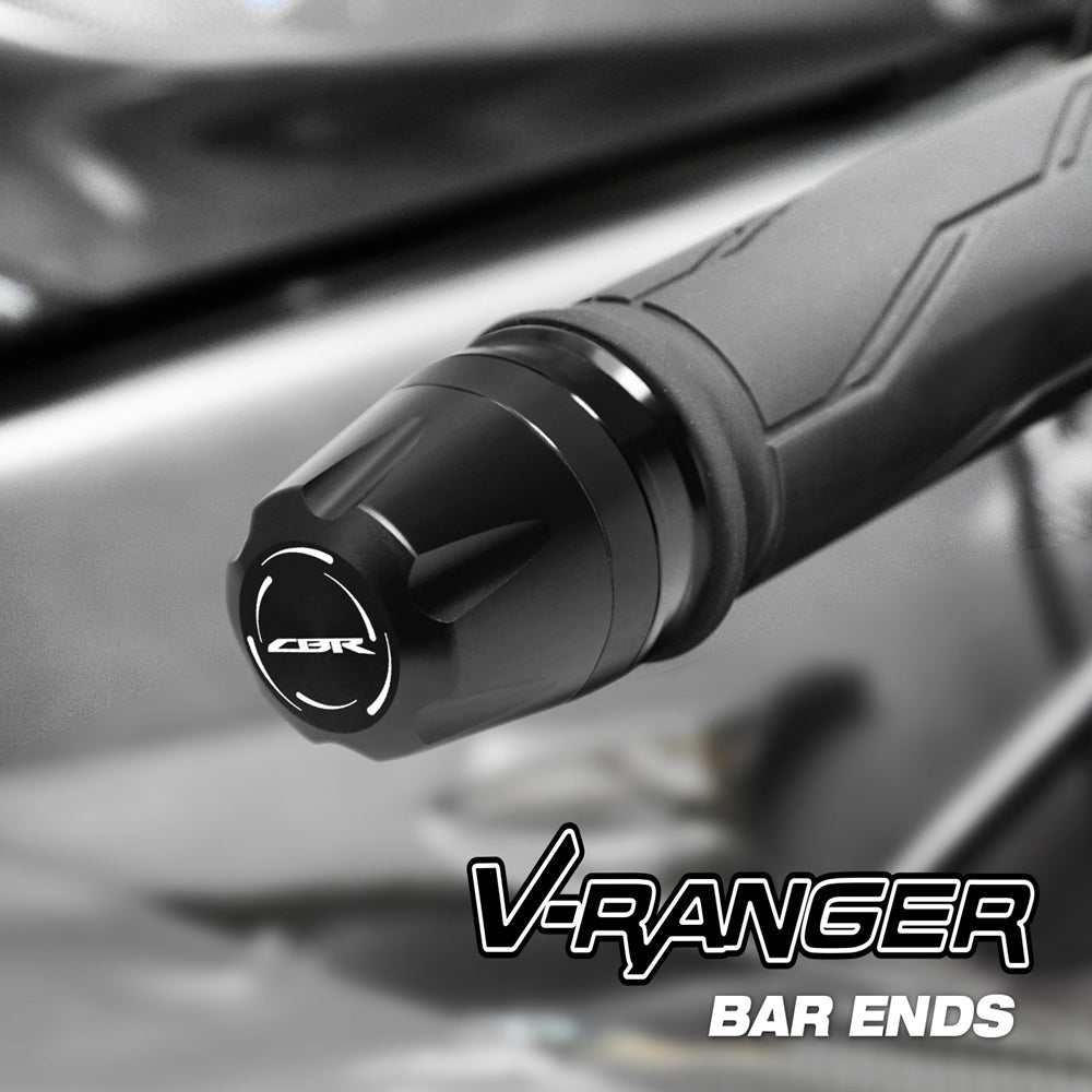 Fit Honda CBR 600RR 900RR 1000RR Engraved V-Ranger Bar Ends - MC Motoparts