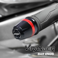 Fit Kawasaki ZX-6R ZX10R Ninja Engraved V-Ranger Bar Ends - MC Motoparts
