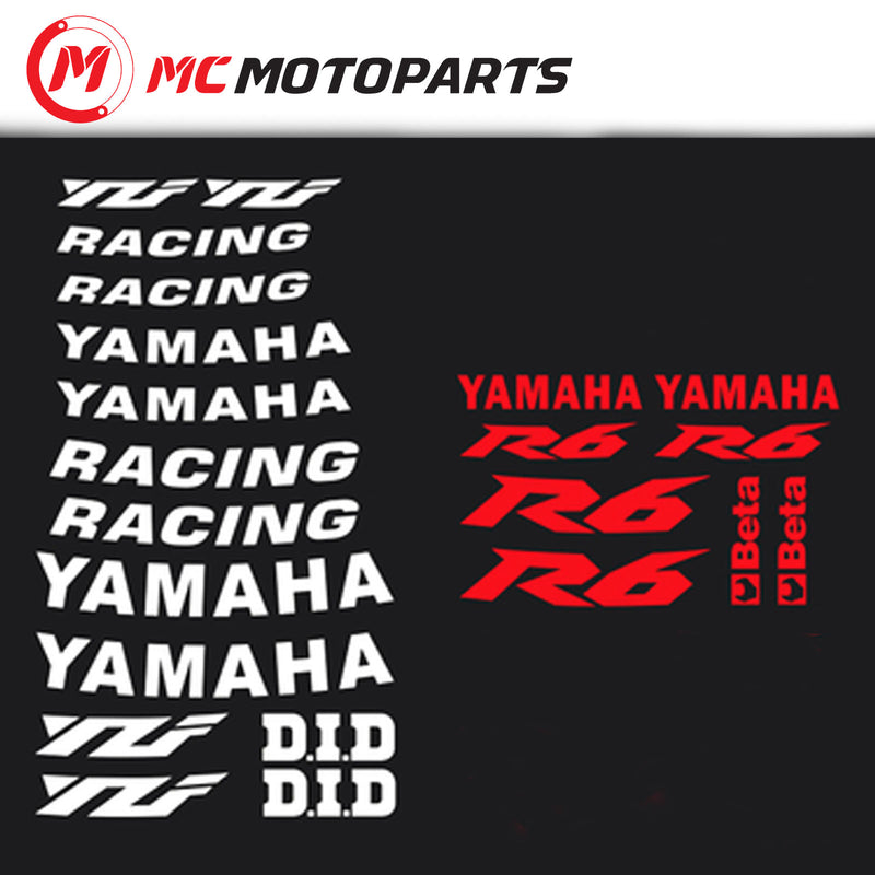 Fit Yamaha YZF R6 17'' Rim Reflective Decal Sticker Tapes - MC Motoparts