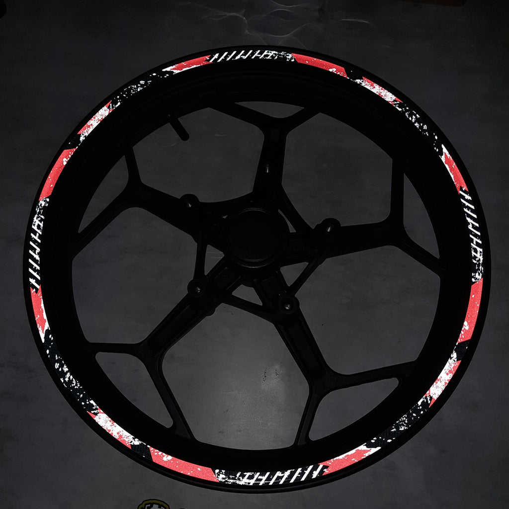 Reflective Colored 17 inch Rim Wheel Decal | MC Motoparts