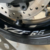 Fit Yamaha YZF R6 19-20 Logo Moto GP Check 17'' Wheel Rim Sticker - MC Motoparts