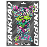 Gas Tank Sticker Motorcycle Tank Pad Protector Anti Slip Fish Bone Neon Fantasy Art MC Motoparts x StickerBao