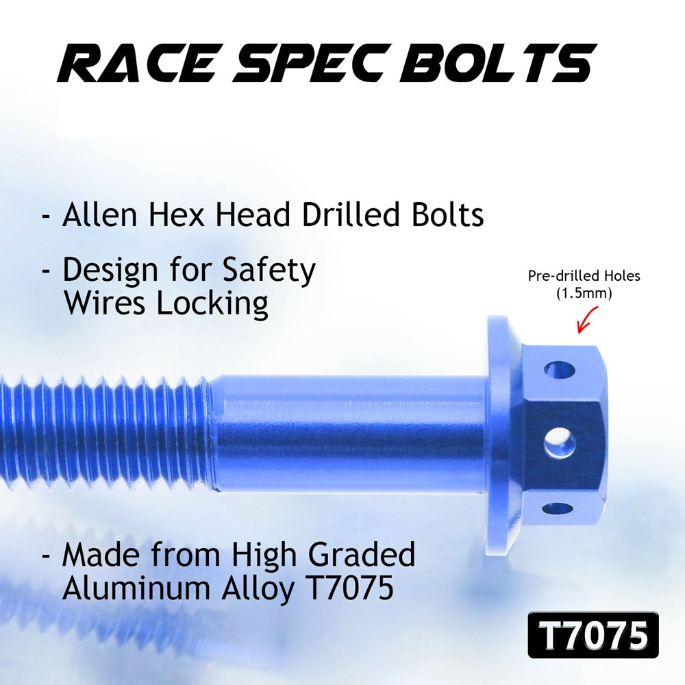 Details of Yamaha MT-07 2014-2019 CNC Crankcase Cover Bolt Kit Set