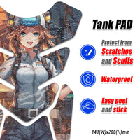 Gas Tank Sticker Motorcycle Tank Pad Protector Anti Slip Shield Abstract Anime MC Motoparts x StickerBao