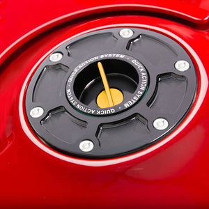 Install of Ducati multistrada 1260 Logo Engraved Keyless Fuel Cap - MC Motoparts