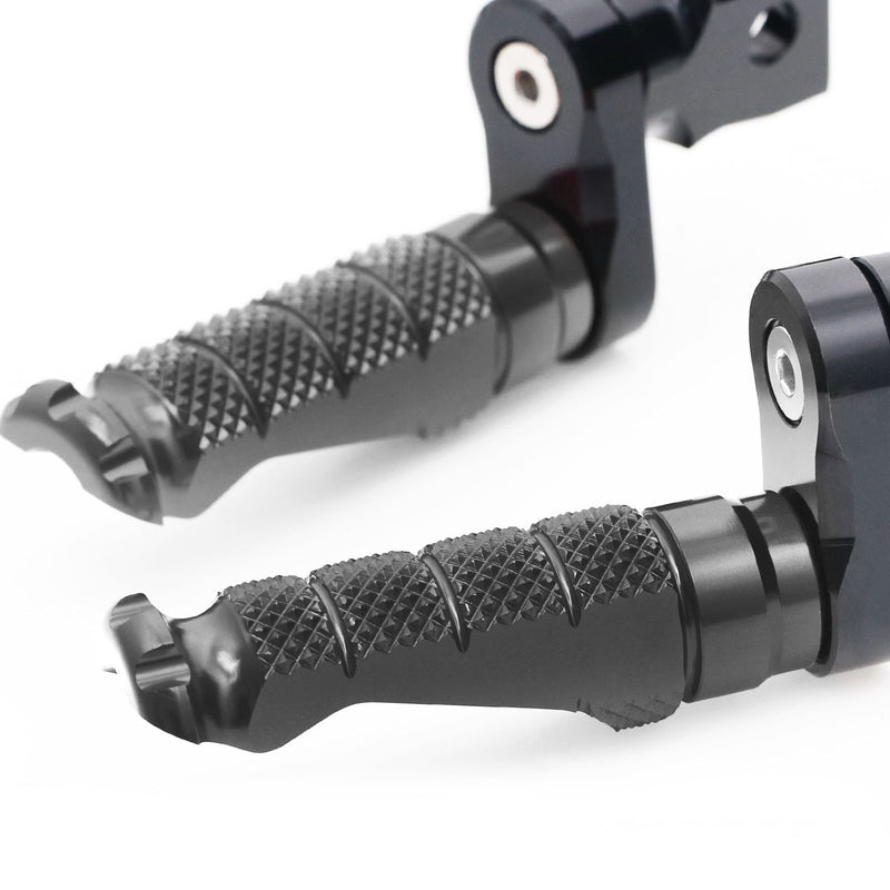 Fit BMW S1000R S1000RR R1200GS RFIGHT 25mm Extension Front Black Foot Pegs - MC Motoparts