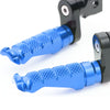 Fit Ducati 1199 1299 Panigale RFIGHT 25mm Adjustable Front Blue Foot Pegs - MC Motoparts