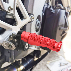 Fit Ducati Monster 600 821 S2R S4R RFIGHT 25mm Extension Front Red Foot Pegs - MC Motoparts