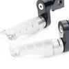 Fit Ducati 1199 1299 Panigale RFIGHT 25mm Adjustable Front Silver Foot Pegs - MC Motoparts