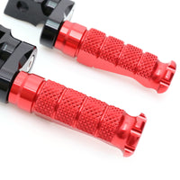 Fit Yamaha FZ1 FZ6 FZ8 MT-09 MT-07 RFIGHT 40mm Extension Front Red Foot Pegs - MC Motoparts