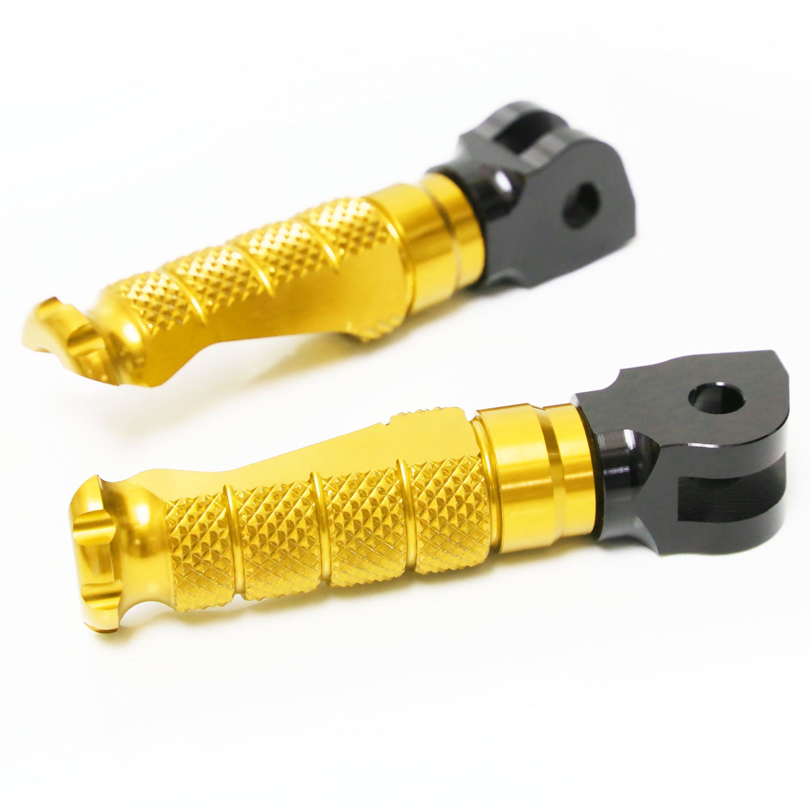 Fits BMW S1000R S1000RR R1200GS RFIGHT Front Gold Foot Pegs - MC Motoparts