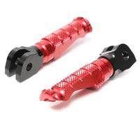 Fits Yamaha YZF R1 R3 R6 R25 R125 RFIGHT Front Red Foot Pegs - MC Motoparts