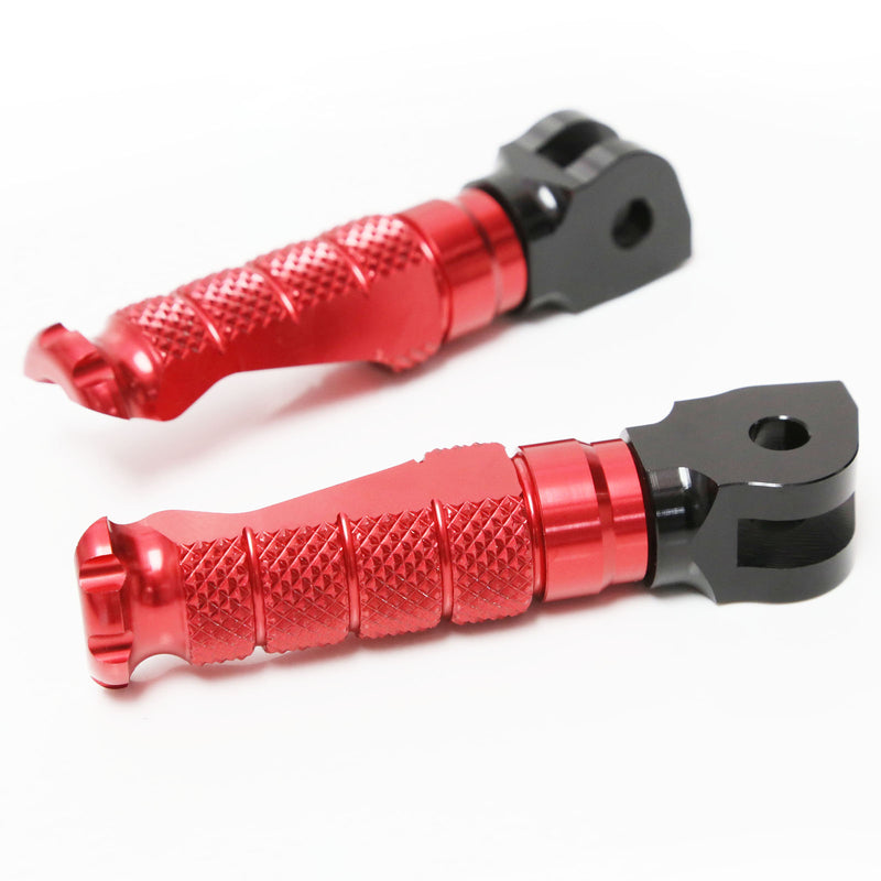 Fits BMW S1000R S1000RR R1200GS RFIGHT Front Red Foot Pegs - MC Motoparts