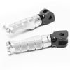 Fits BMW S1000R S1000RR R1200GS RFIGHT Front Silver Foot Pegs - MC Motoparts
