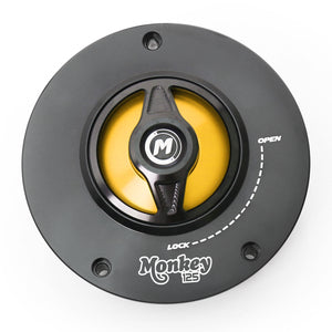 Gold fuel cap Fit Honda Monkey 125 2018-2022 REVO Logo Engraved Quick Release Fuel Cap