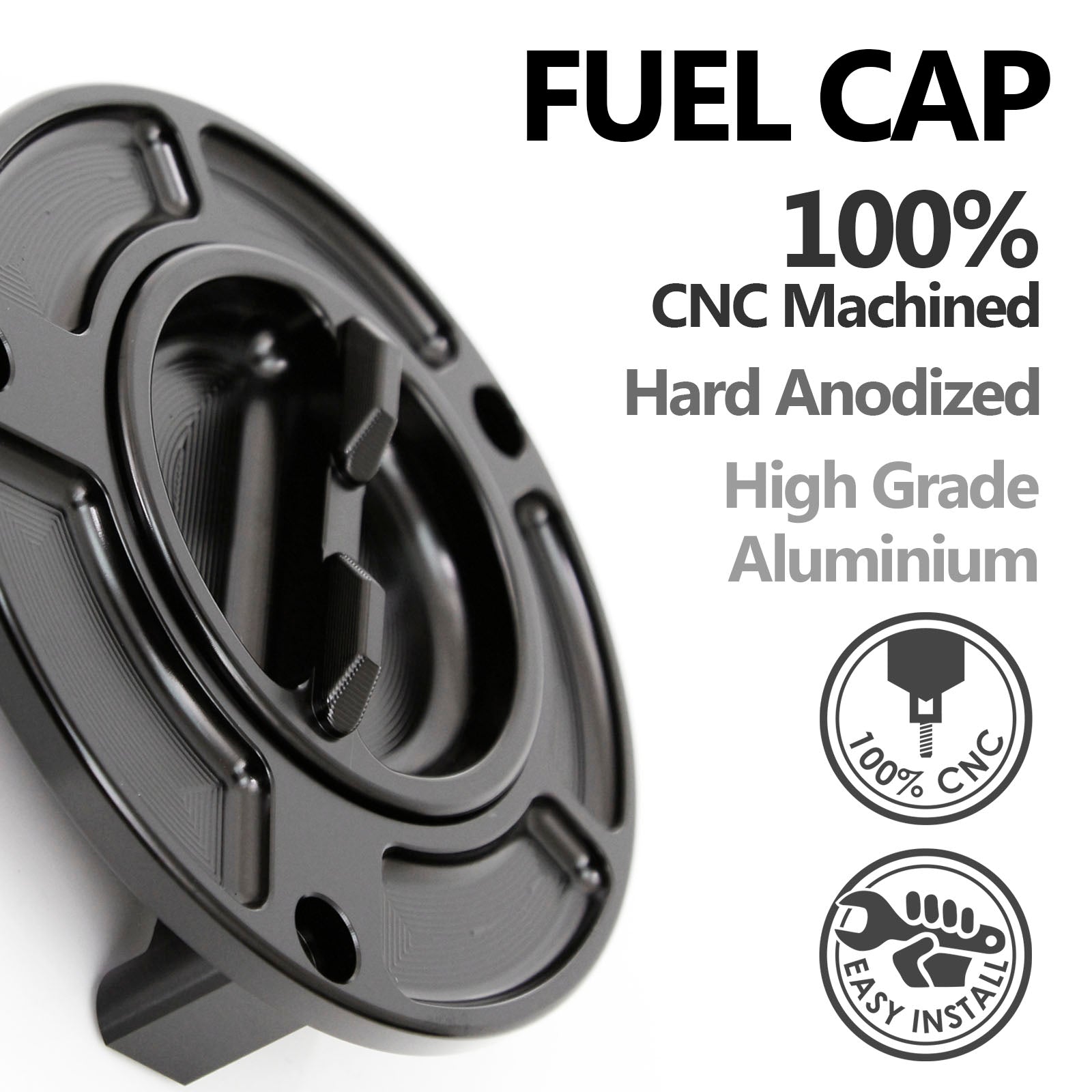 Details Fit Honda CB500F 2016-2020 Logo Engraved Keyless Fuel Tank Cap - MC Motoparts