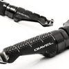 Ducati Diavel Carbon engraved front rider Black Foot Pegs