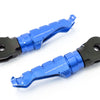 Ducati Hypermotard 950 engraved front rider Blue Foot Pegs