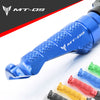 Yamaha MT-09 MT09 Tracer engraved front rider Blue Foot Pegs