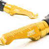 Ducati Sport 1000 engraved front rider Gold Foot Pegs