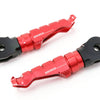 Ducati 899 Panigale 13-17 engraved front rider Red Foot Pegs