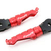 BMW F800R engraved front rider Red Foot Pegs