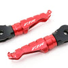 Yamaha FJR1300 01-13 engraved front rider Red Foot Pegs