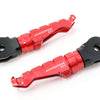 Ducati Hyperstrada 821 engraved front rider Red Foot Pegs