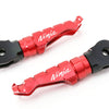 Fit Kawasaki Ninja ZX-6R ZX-9R Engraved Logo R-FIGHT Front Red Foot Pegs - MC Motoparts