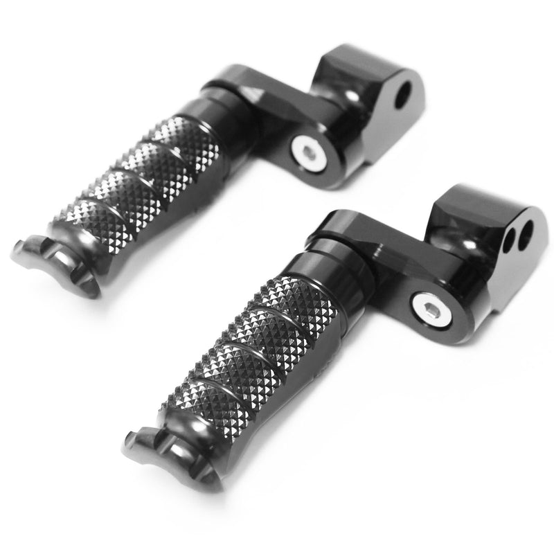 Fits Yamaha XMAX TMAX 530 25mm Adjustable Rear R-FIGHT Silver Foot Pegs