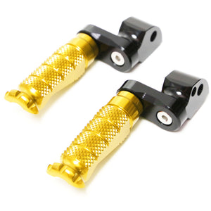 Fits Suzuki GSF650 GSF1200 25mm Extension Rear R-FIGHT Gold Foot Pegs